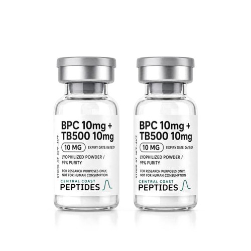 Wolverine BPC-157 10mg TB-500 10mg research vials, SLO Peptides
