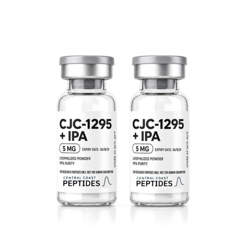 CJC-1295 (No DAC) + Ipamorelin Blend (5 mg / 5 mg) 10 mg research vials, SLO Peptides