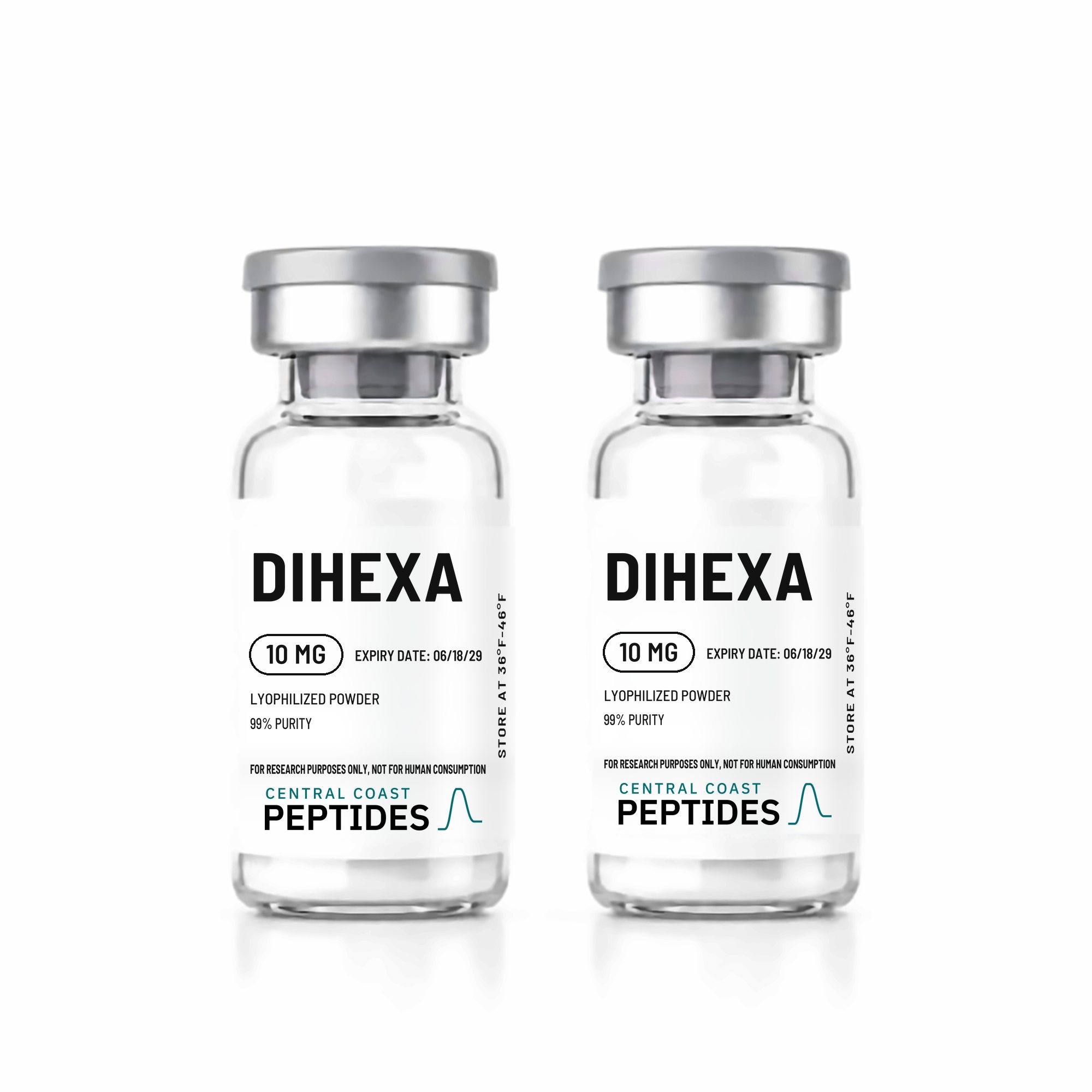 Dihexa 10 mg research vials, SLO Peptides