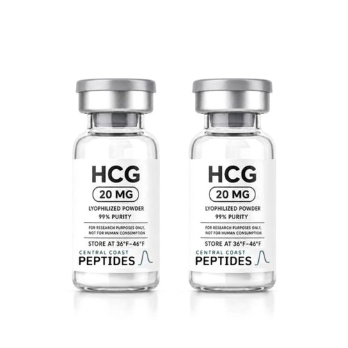 hCG 5000 IU research vials, SLO Peptides