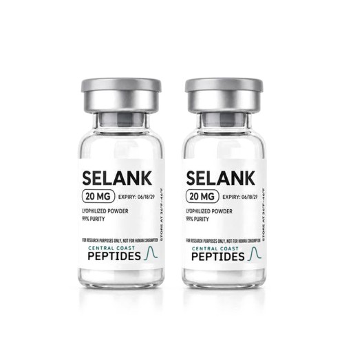 Selank research vials, SLO Peptides