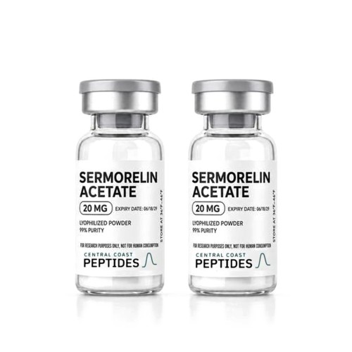 Sermorelin Acetate research vials, SLO Peptides