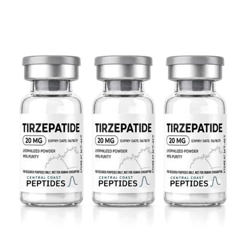 Tirzepatide research vials, SLO Peptides