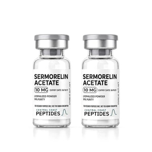 Sermorelin Acetate 10 mg research vials, SLO Peptides