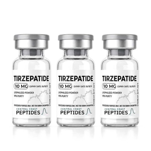 Tirzepatide 10 mg research vials, SLO Peptides